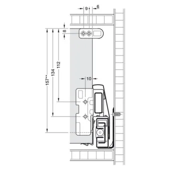 Side railing, Round, Häfele Matrix Box P