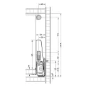 Paaukštinimai stalčiui Matrix Box P Plus apvalūs L600mm, pilka