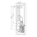 Paaukštinimai stalčiui Matrix Box P Plus apvalūs L600mm, pilka