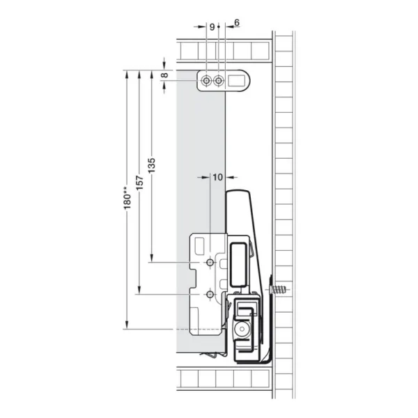 Paaukštinimai stalčiui Matrix Box P Plus apvalūs L600mm, pilka