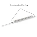 Profilis įfrezuojamas su Freecut LED juosta, 6x8mm, L3000mm, 24V, 8W/m, šilta balta šviesa 3000K