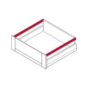 Railing rectangular Matrix Box P Plus, grey, IPO L650mm
