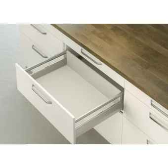 Railing rectangular Matrix Box P Plus, metallic silver, IPO L550mm
