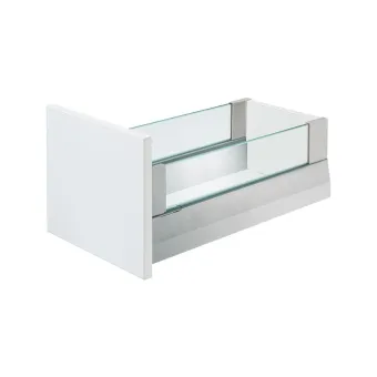 Glass panel Matrix Box P Plus, satin L450mm