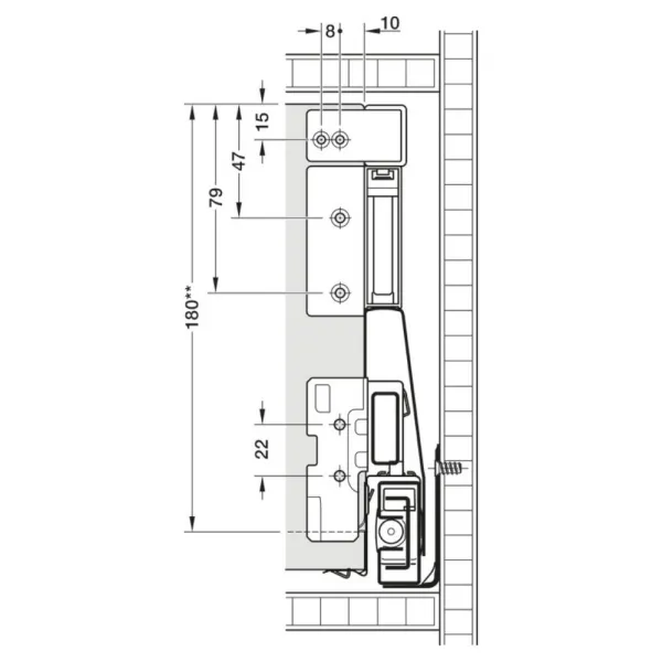 Side panel holders (K) Matrix Box P Plus, anthracite