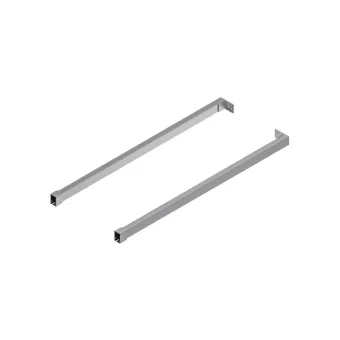 Stačiakampiai paaukštinimai stalčiui Matrix Box P Plus, metaliniai prisukami L600mm, pilka metallic
