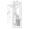Railing rectangular Matrix Box P Plus, anthracite, screwed-in L300mm