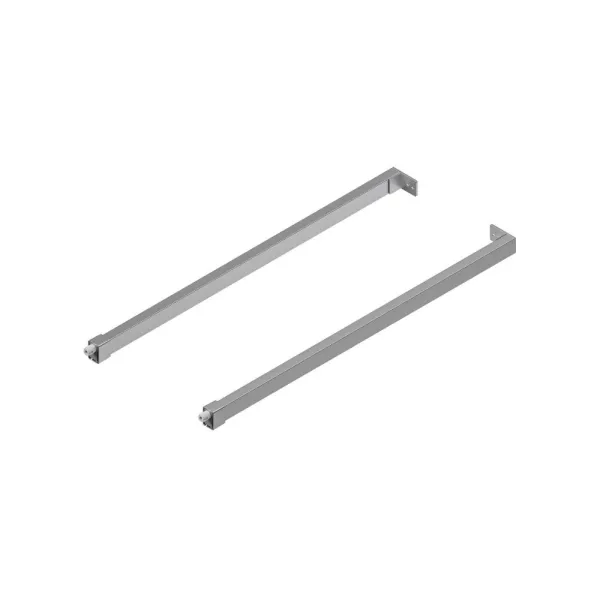 Stačiakampiai paaukštinimai stalčiui Matrix Box P Plus, metaliniai įspaudžiami L400mm, pilka
