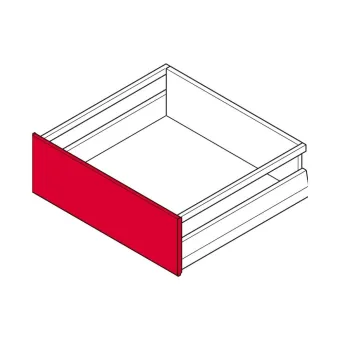Vidinio stalčiaus fasadas metalinis Matrix Box P Plus, P600mm H92/115mm, antracitas