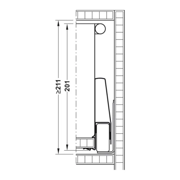 Drawer system Matrix Box P Plus, 40kg, anthracite, 16/115/400mm