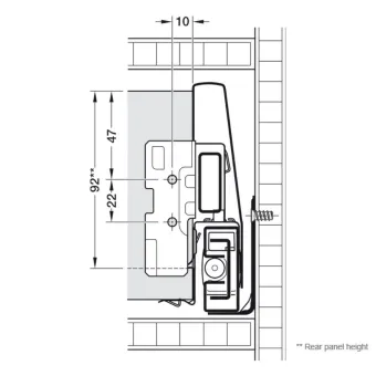 Drawer system Matrix Box P Plus, 70kg, white, 16/115/500mm