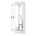 Stalčių šonai Matrix Box P Plus, H115mm, L550mm, 70kg, pilka metallic