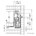 Drawer system Matrix Box P Plus, 40kg, anthracite, 16/60/400mm