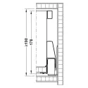 Drawer system Matrix Box P Plus, 40kg, anthracite, 16/92/270mm