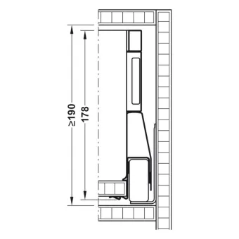 Stalčių šonai Matrix Box P Plus, H92mm, L650mm, 70kg, švelnaus uždarymo, antracitas