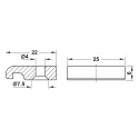 Stabilising plate for panel