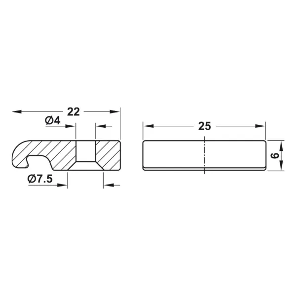 Stabilising plate for panel