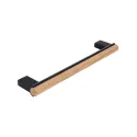 Furniture handle L160mm black/oak