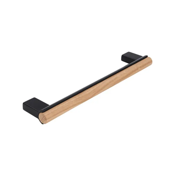 Furniture handle L160mm black/oak