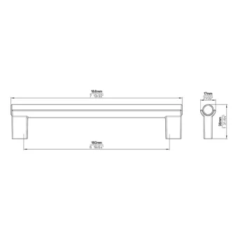Rankenėlė L160mm nerūdijančio plieno/riešuto spalvos
