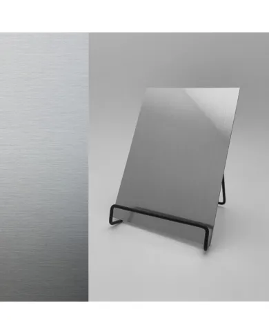 Decorative panel DM Silver brushed, 2600x1000x1mm, NA
