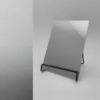Plokštė dekoratyvinė DM Silver brushed, 2600x1000x1mm, NA