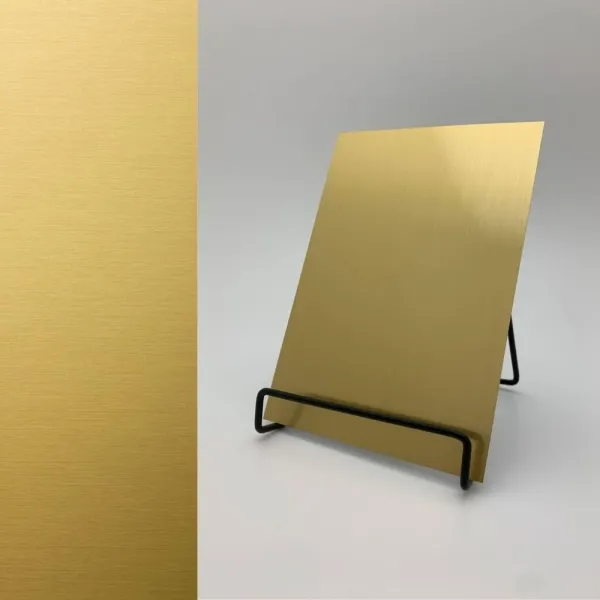Decorative panel DM Brass brushed matt AR, 2600x1000x1mm, NA