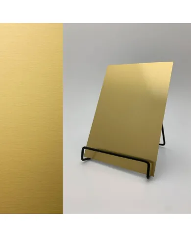 Plokštė dekoratyvinė DM Brass brushed matt AR, 2600x1000x1mm, SA