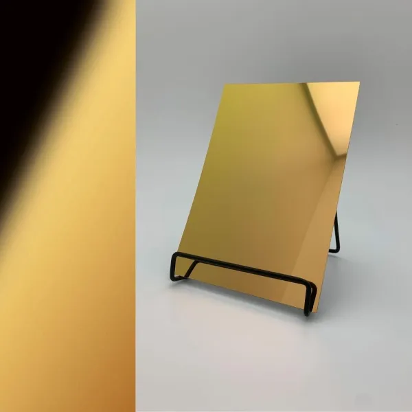 Decorative panel DM OPTICAL MIRROR Gold AR 2800x1250x1mm, NA