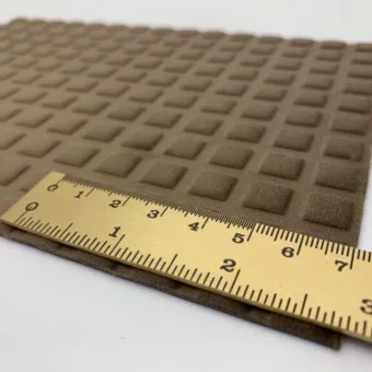 Decorative panel FL SQUARE 2 VELVET Mocha, 2600x1000x2,2mm, NA