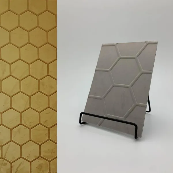 Decorative panel FL COMB VELVET Curry, 2600x1000x2,2mm, SA