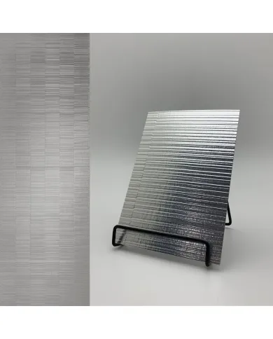 Decorative panel SL NOTCH Silver matt, 2600x1000x1,2mm, NA