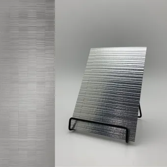 Decorative panel SL NOTCH Silver matt, 2600x1000x1,2mm, NA