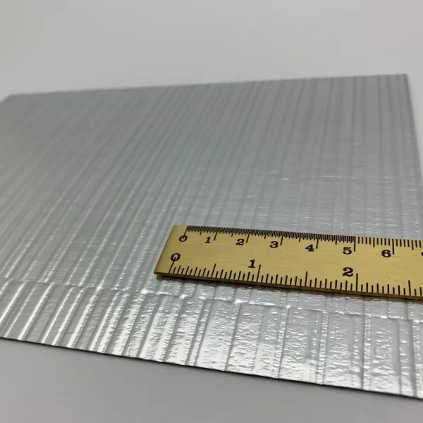 Decorative panel SL NOTCH Silver matt, 2600x1000x1,2mm, NA