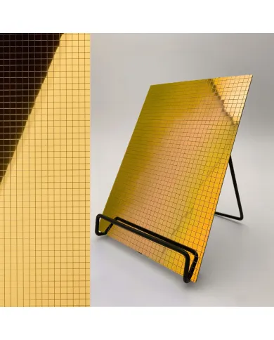 Plokštė dekoratyvinė MS 10x10 flex Gold, 980x980x1,2mm, SA