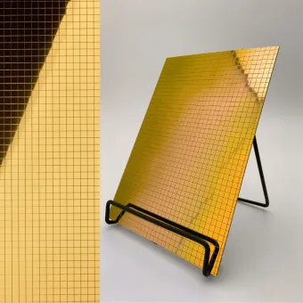 Plokštė dekoratyvinė MS 10x10 flex Gold, 980x980x1,2mm, SA