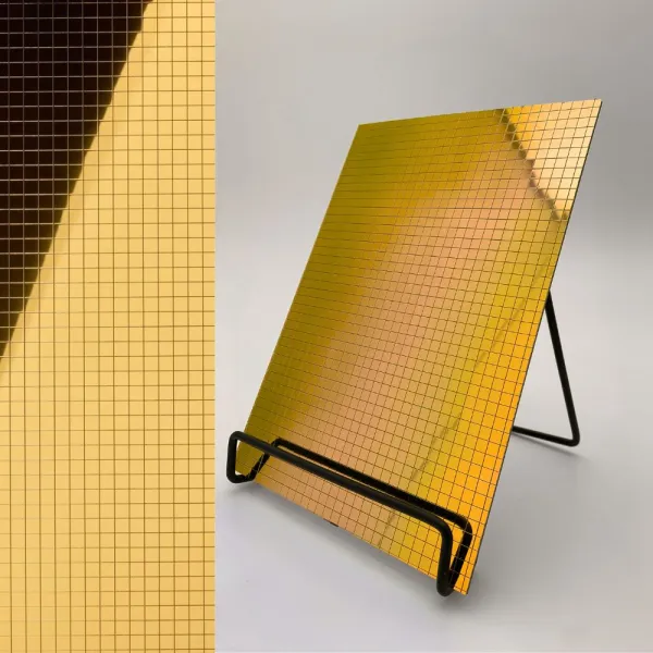 Decorative panel MS 10x10 flex Gold, 980x980x1,2mm, SA