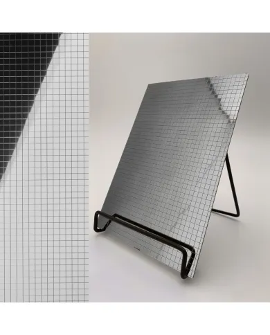 Plokštė dekoratyvinė MS 10x10 flex Silver, 980x980x1,2mm, SA