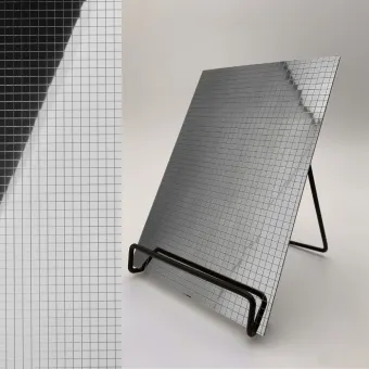 Decorative panel MS 10x10 flex Silver, 980x980x1,2mm, SA
