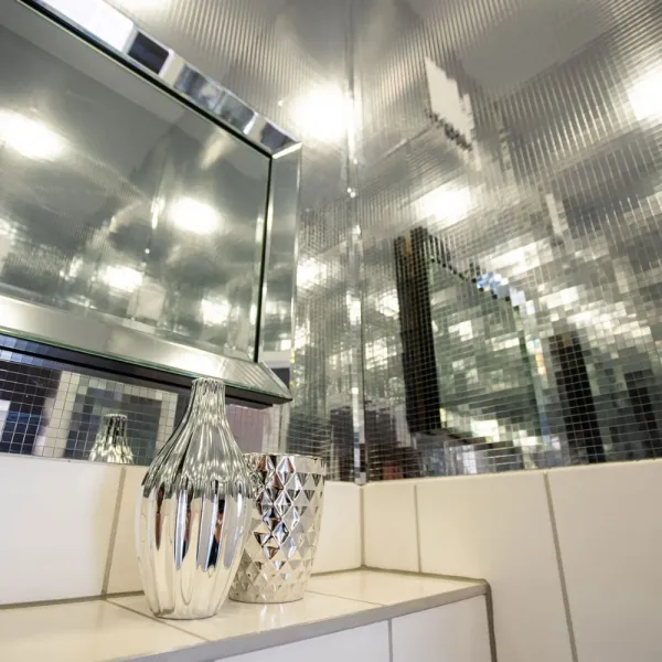 Decorative panel MS 10x10 flex Silver, 980x980x1,2mm, SA