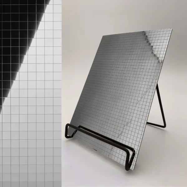 Decorative panel MS 20x20 flex Silver, 980x980x1,2mm, SA