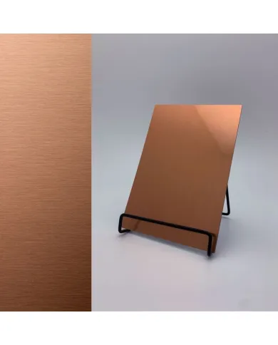 Decorative panel DM Copper brushed AR, 2600x1000x1mm, NA