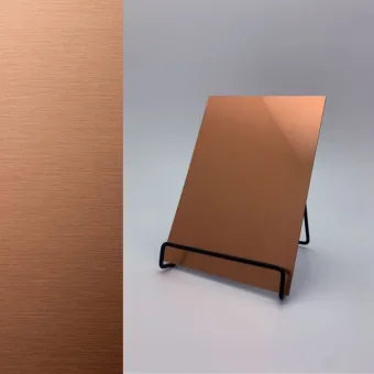 Plokštė dekoratyvinė DM Copper brushed AR, 2600x1000x1mm, NA