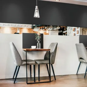 Decorative panel DM Graphite Black matt, 2600x1000x1mm, NA