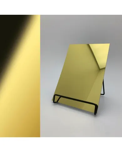 Plokštė dekoratyvinė DM OPTICAL MIRROR Brass AR 2800x1250x1mm, NA