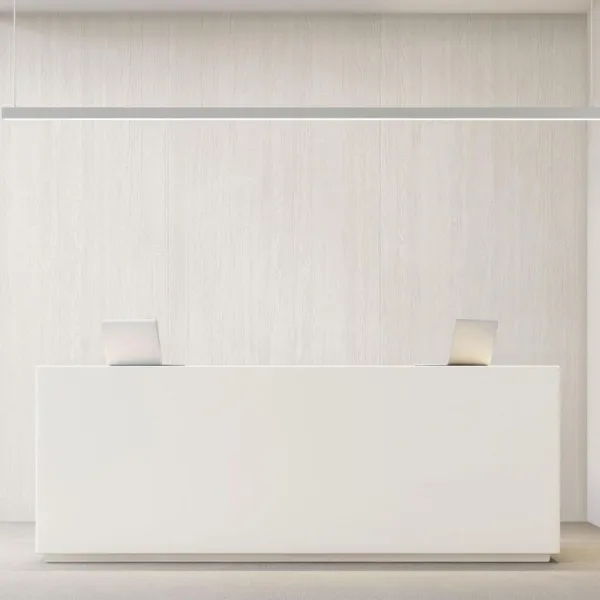 Decorative panel DM Snow White matt, 2600x1000x1mm, NA