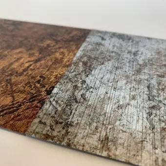 Decorative panel DM VINTAGE Silver, 2600x1000x1 mm, NA