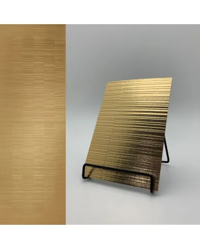 Decorative panel SL NOTCH Gold matt, 2600x1000x1,2mm, NA