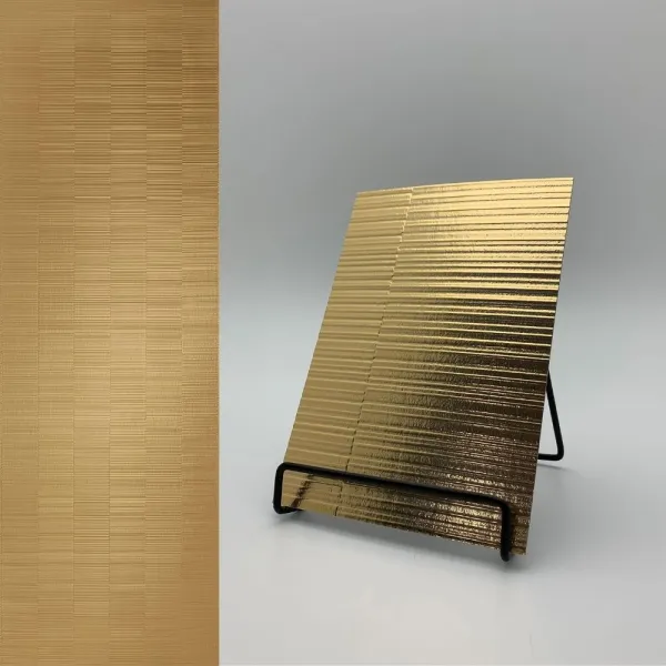 Plokštė dekoratyvinė SL NOTCH Gold matt, 2600x1000x1,2mm, NA