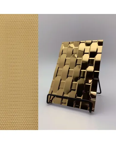 Decorative panel SL RATTAN 20 Gold, 2600x1000x2,4mm, NA